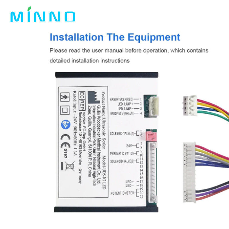 0.01MPa에서 0.5MPa LED 초음파 치아 껍질 제거 기계 타르타르 물 공급 청소