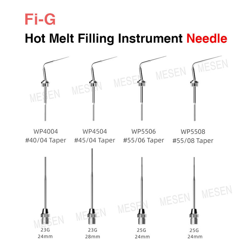 Fi-G Hot Melt 충전 도구 바늘 구타-페르차 누출을 방지 360 회전 바늘 4 바늘은 옵션입니다